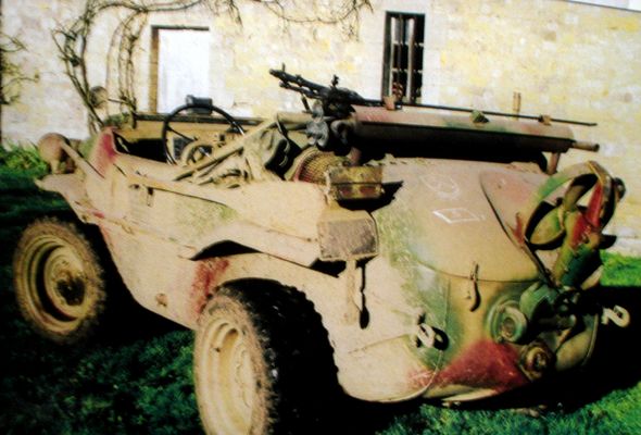 Click to view full size image
 ============== 
Swimmwagen
Mostly used vehicle in every front by the German reco troops
